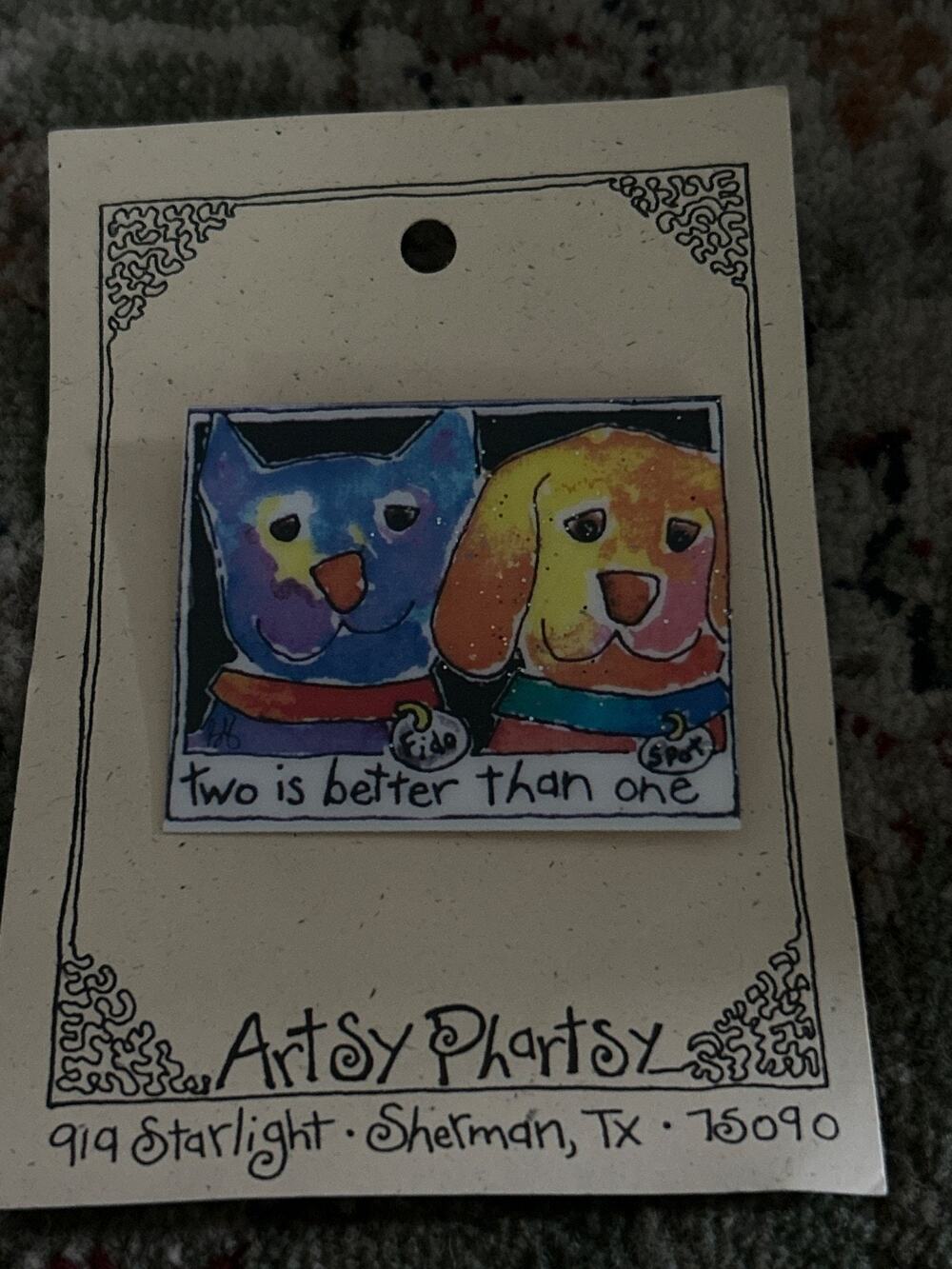 Dog Brooch From a local Artisan - Dog Lovers